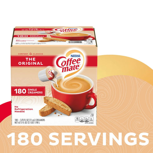 180 Count Box - Nestle Coffee-mate Coffee Creamer Singles